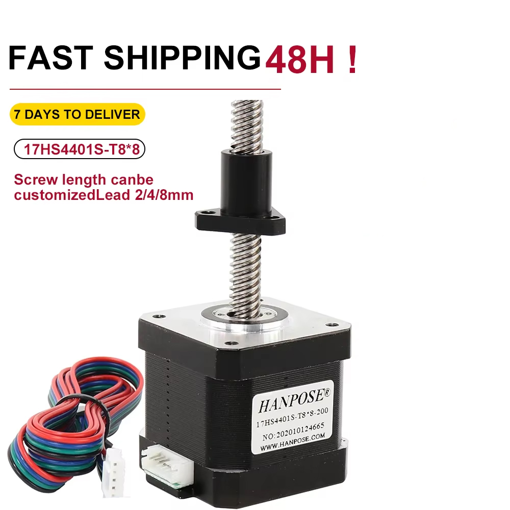 Lead Screw 8Mm - Motor Stepper Nema17 17HS4401S-T8 dengan Timah