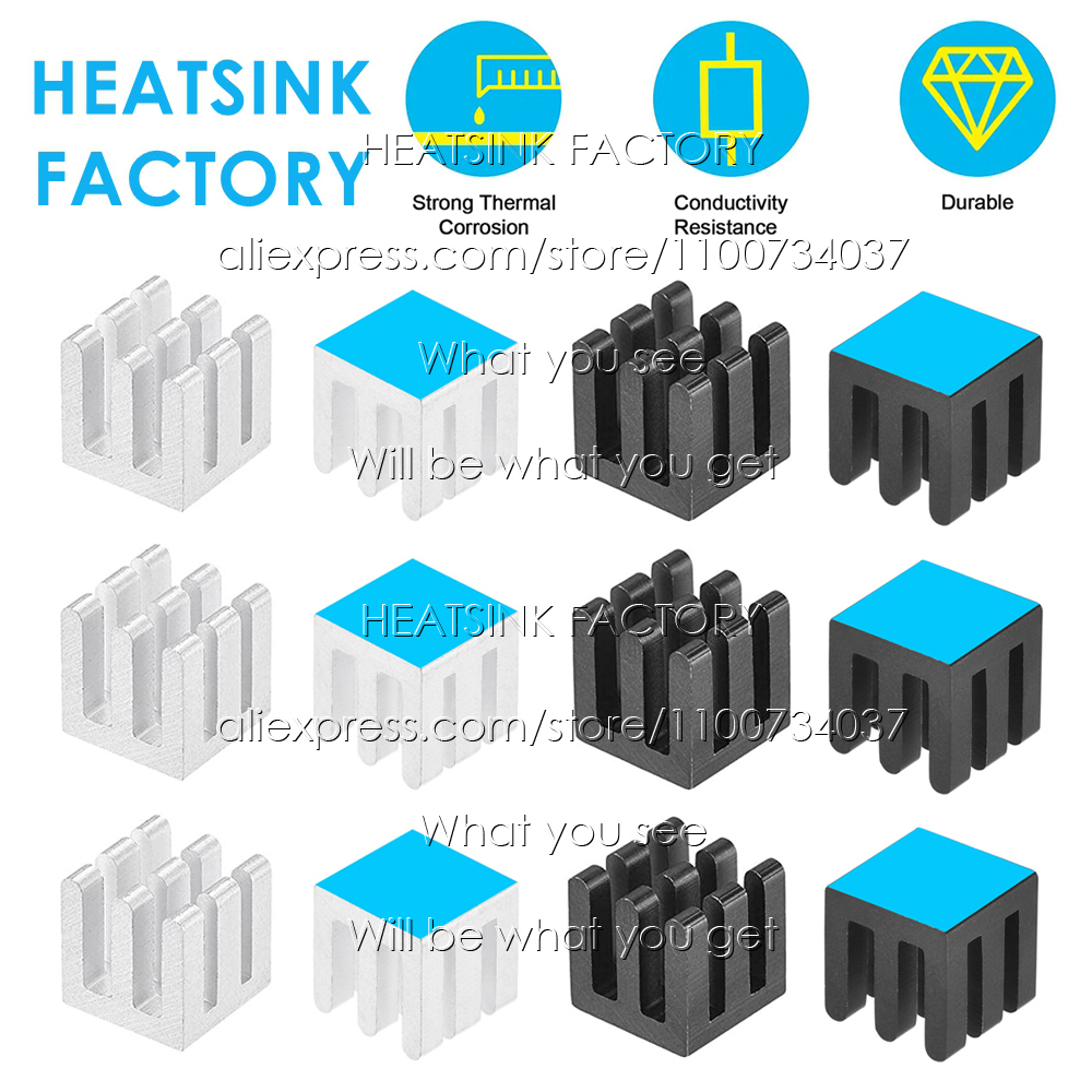Aluminium Extrusion - Heatsink pendingin aluminium 10x10x10mm, Heatsink pendingin