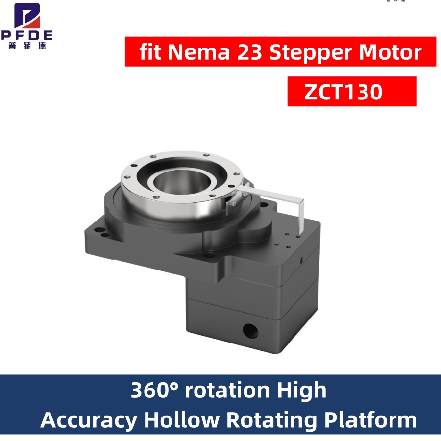 Nema23 Stepper - 360 ° Platform Putar Berongga Akurasi