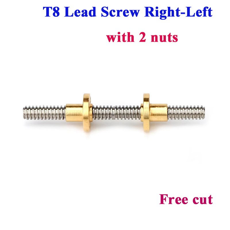 Lead Screw 8Mm - T8 Sekrup Timah Benang Kanan-Kiri Timah