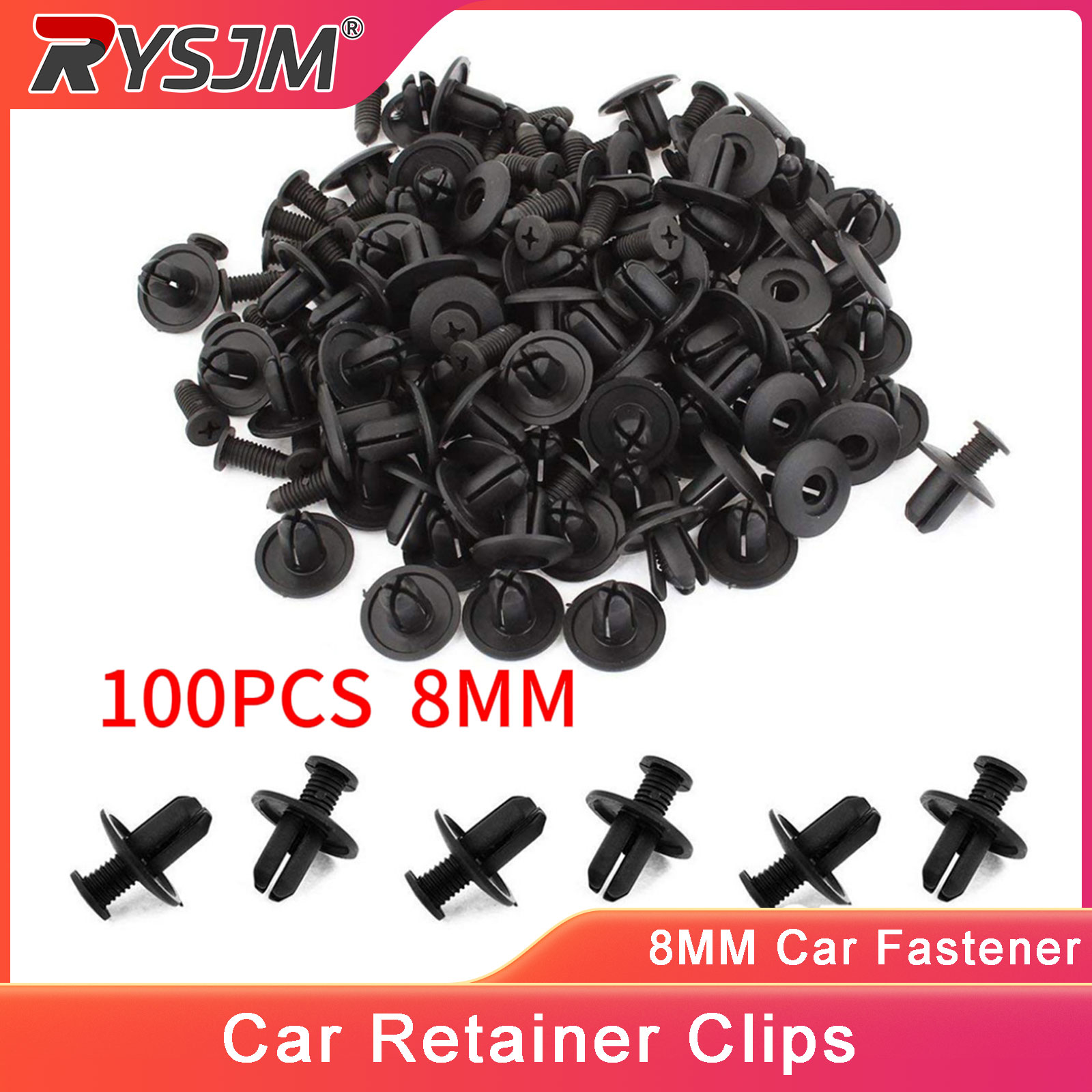 Lead Screw 8Mm - 8MM 100PCS Rivet Plastik Mobil Pengikat