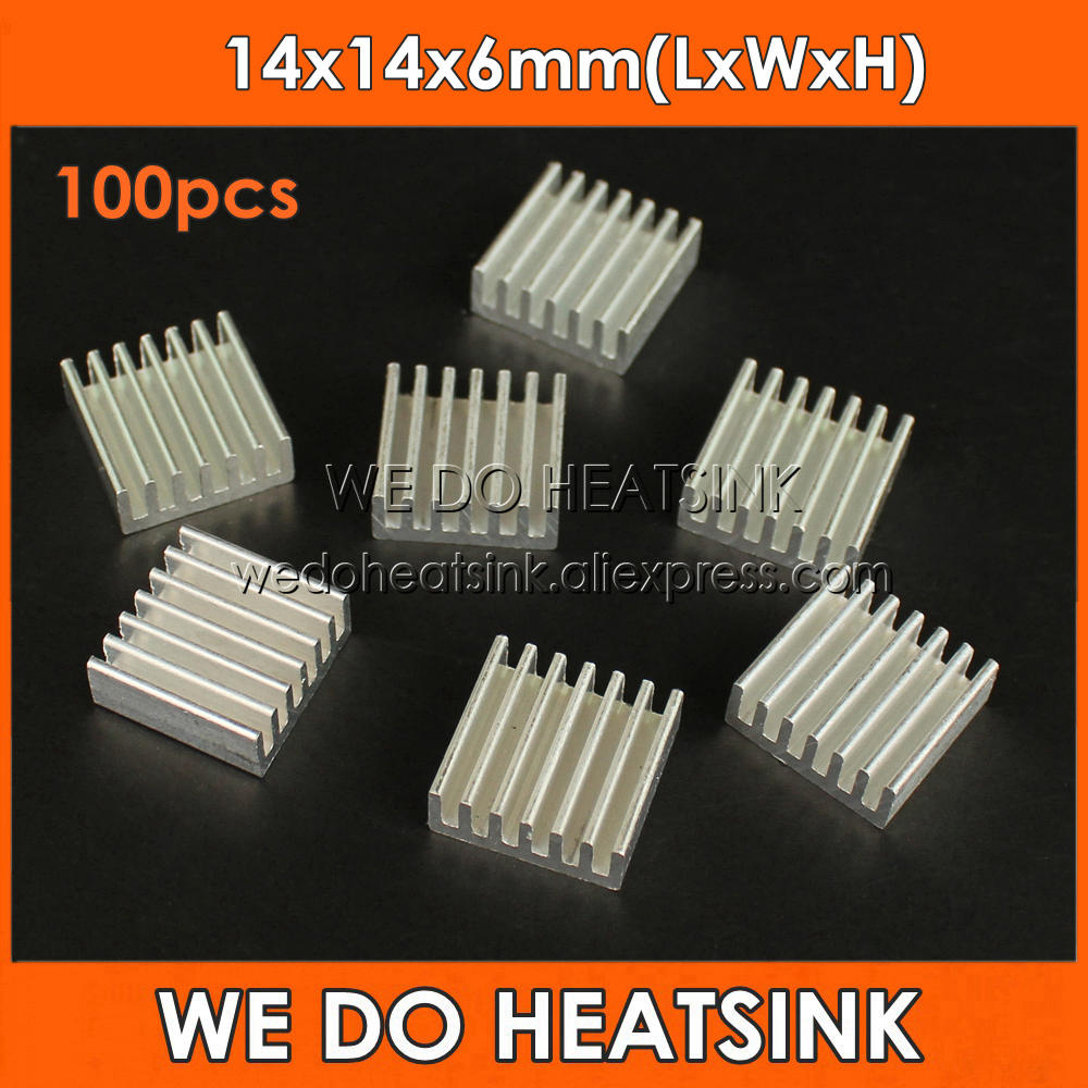 Aluminium Extrusion - Kami Heatsink 100 Pcs 14X14X6 Mm