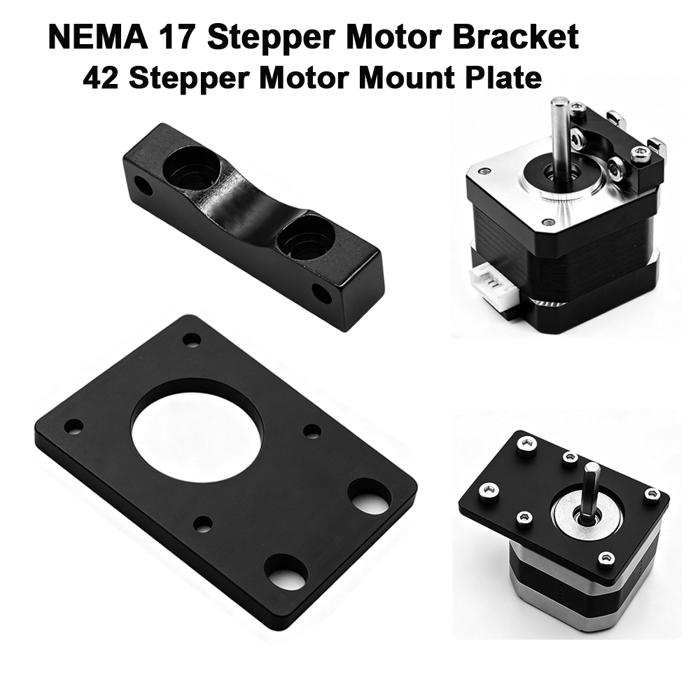 Stepper Motor Nema17 - Braket Motor Stepper NEMA 17, Pelat