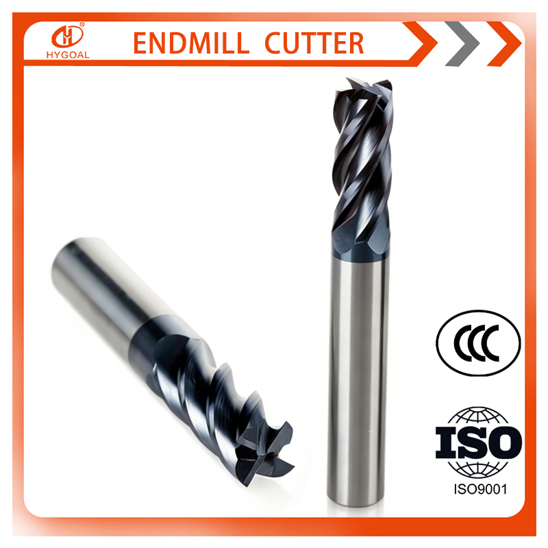 End Mill - HYGOAL Mata Bor Karbida 4 Alur,