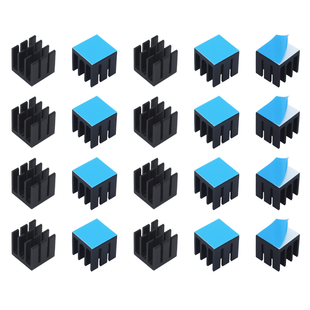 Aluminium Extrusion - 12X12X12Mm 50 Buah Aluminum Heatsink Radiator