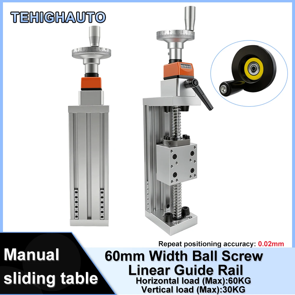 Linear Rail - Meja Geser Linear Manual Beban 60KG