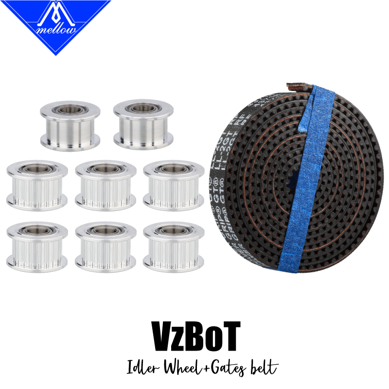 Gt2 Pulley - Mellow 1Set Aluminium GT2 Idler dengan