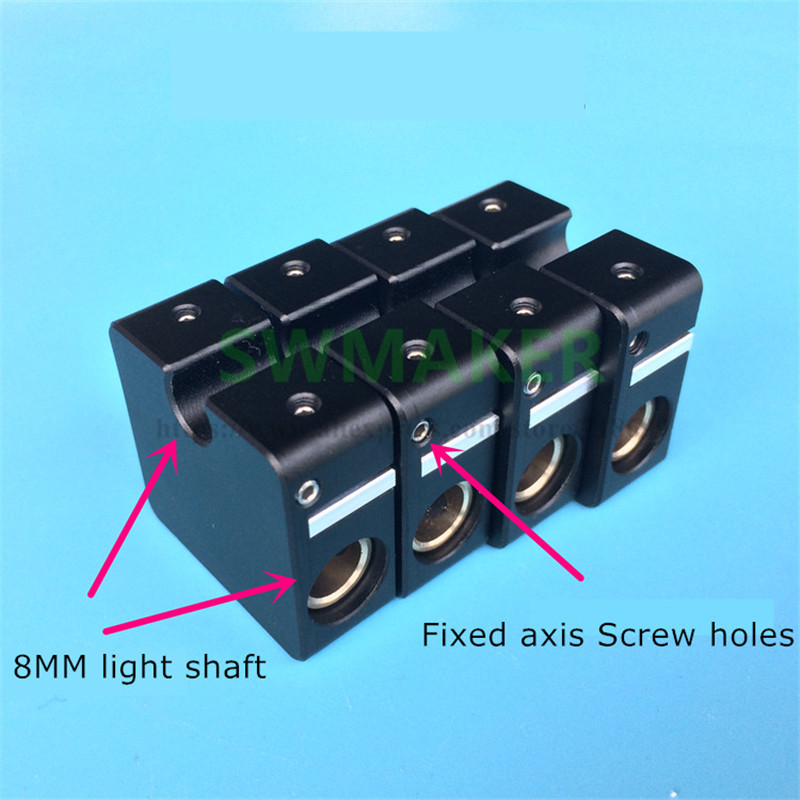 Linear Rod 8Mm - UM2 Versi Diperbarui Blok Slider Silang