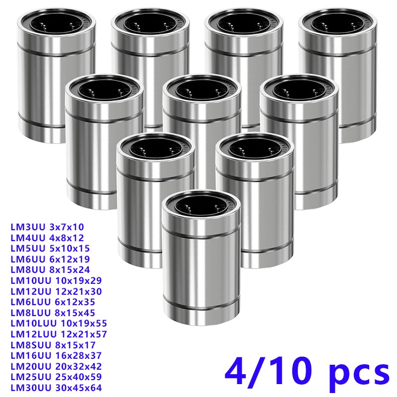 Linear Rod 8Mm - 4/10 Buah LM8UU LM10UU LM16UU LM12UU