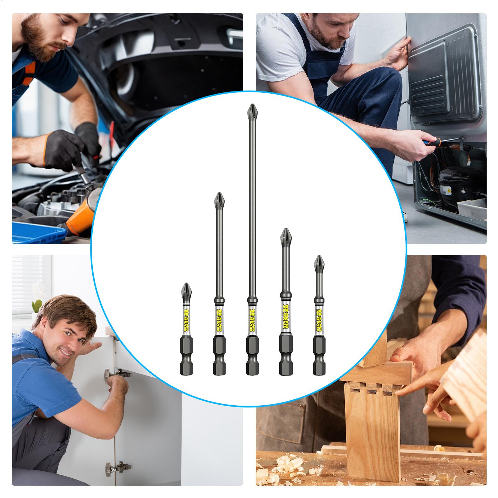 Set Mata Bor Obeng 5 Buah, Set - Drill Bit Set ulasan dan harga