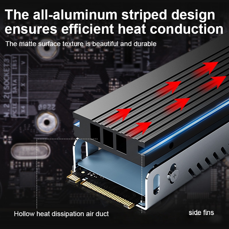 M.2 SSD Heatsink M2 2280 Radia - Aluminium Extrusion ulasan dan harga