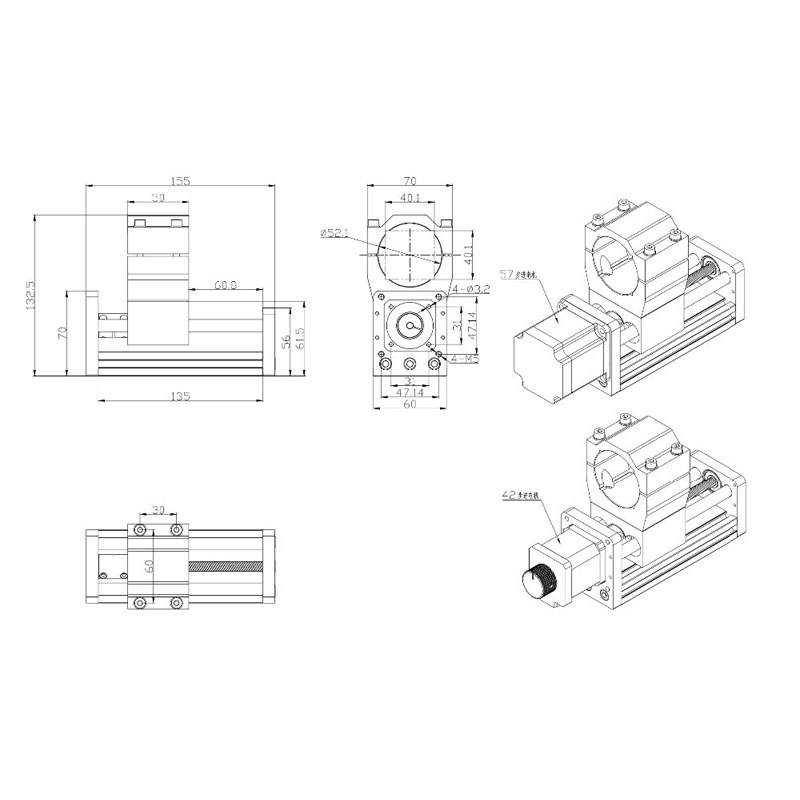 Modul Sumbu Z CNC 3018 Lubang  - 3018 Aluminium Cnc ulasan dan harga