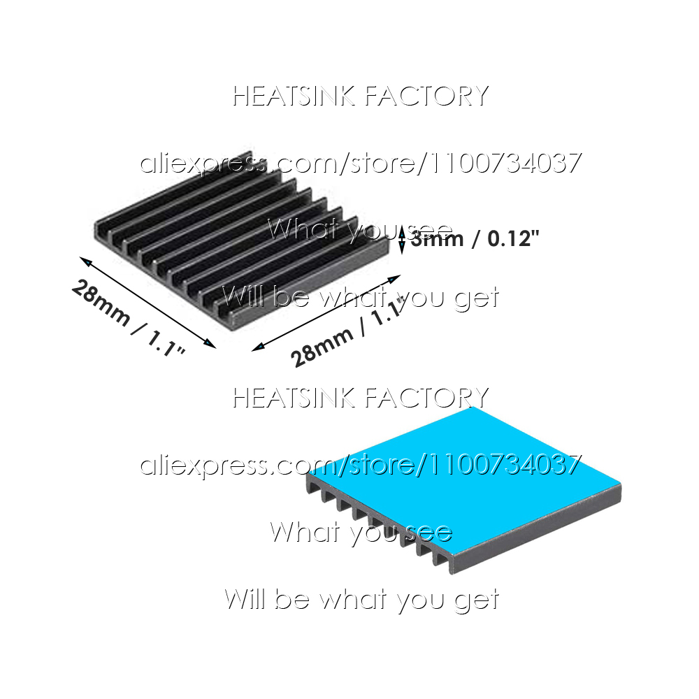 28X28X3Mm Perak/Hitam Anodized - Aluminium Extrusion ulasan dan harga