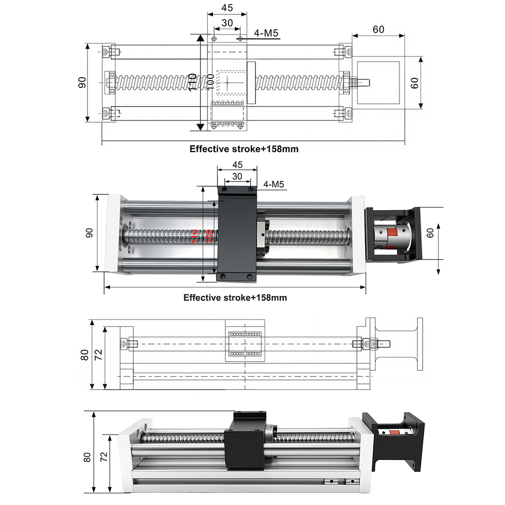 Rel Pemandu Linear, Meja Geser - Linear Rail ulasan dan harga