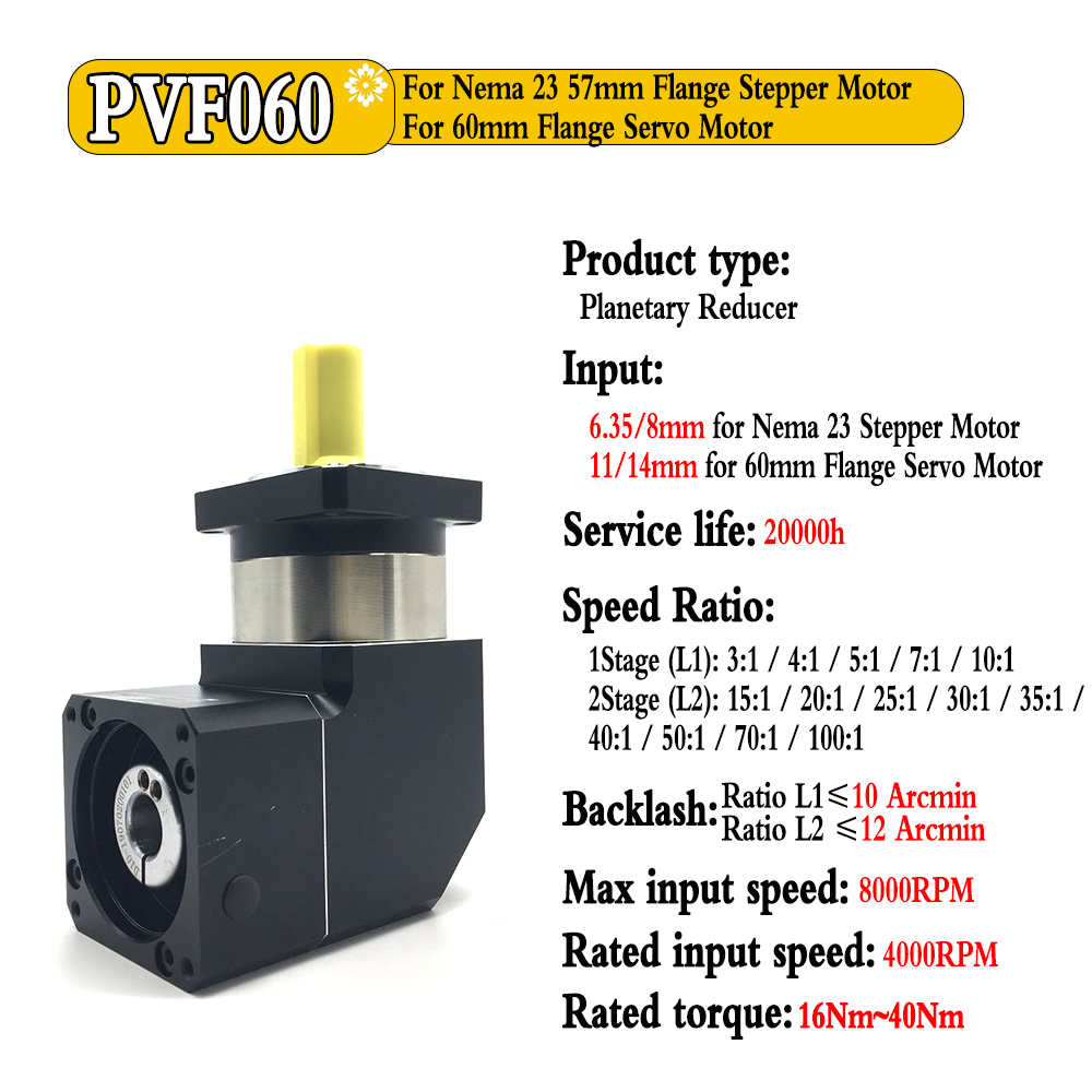 Reducer Gigi Planetary Sudut 9 - Nema23 Stepper ulasan dan harga