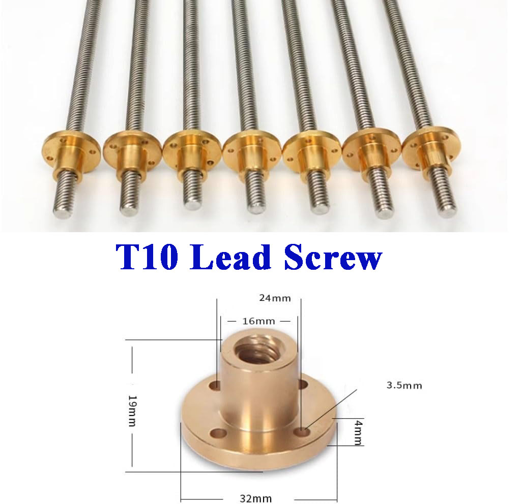 Sekrup Trapesium T10 Baja Taha - Lead Screw 8Mm ulasan dan harga