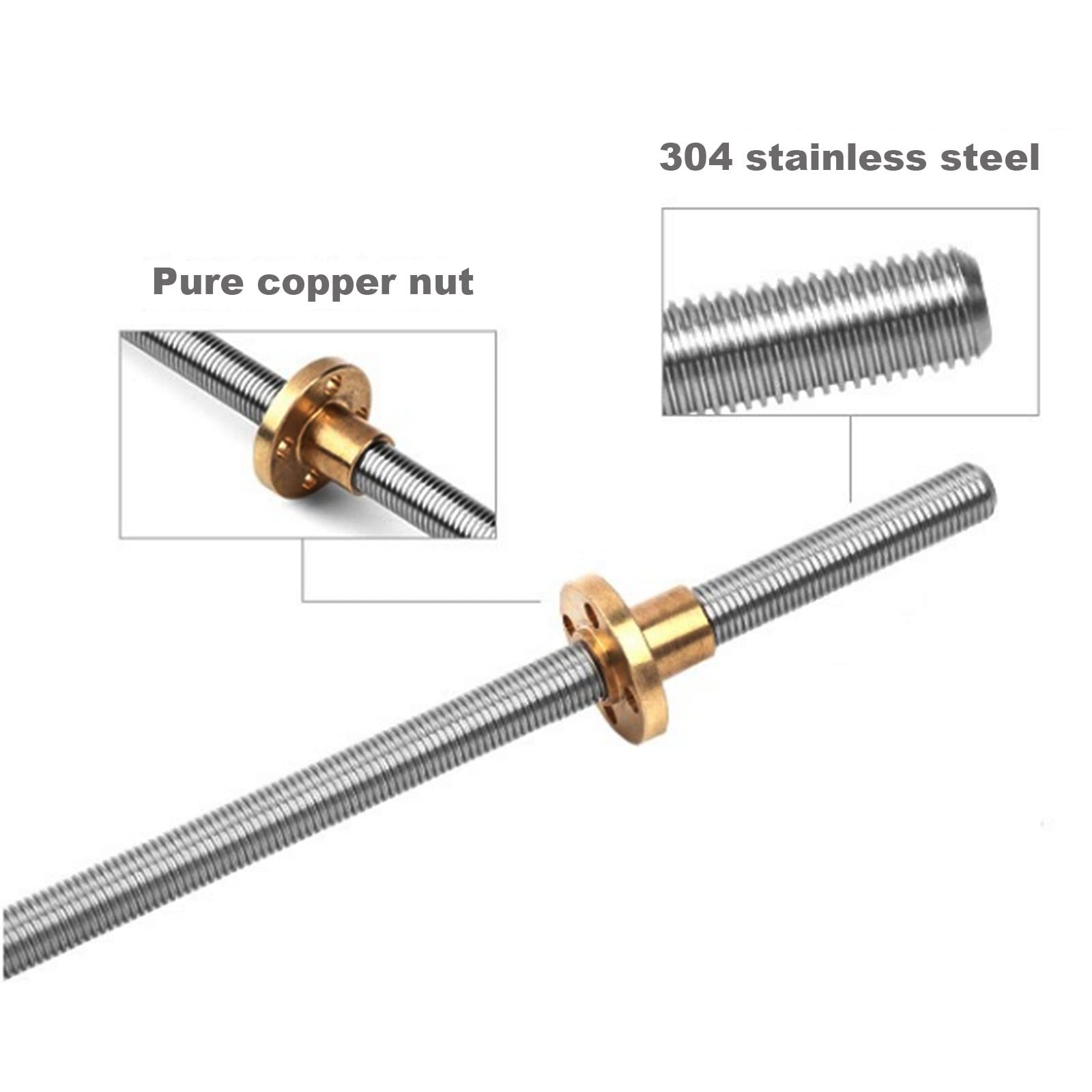 Sekrup Trapesium T10 Baja Taha - Lead Screw 8Mm ulasan dan harga