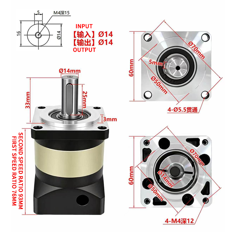Reduktor Planet Heliks Presisi - Nema23 Stepper ulasan dan harga