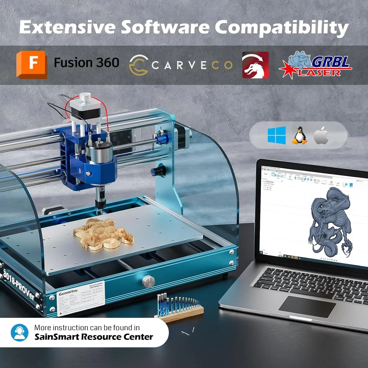Mesin Penggiling CNC Genmitsu, - 3018 Aluminium Cnc ulasan dan harga