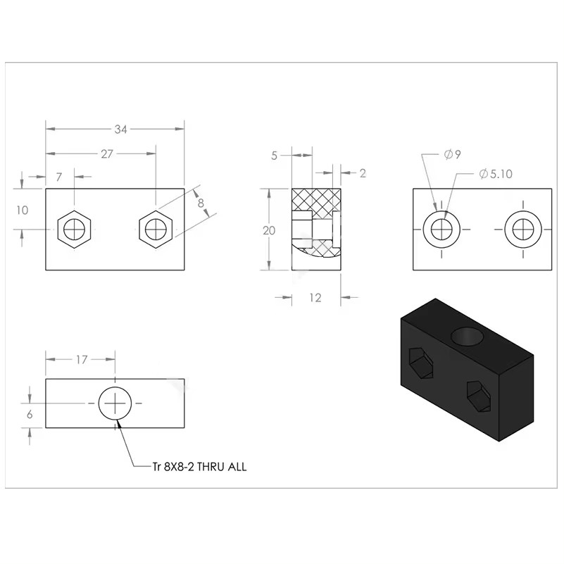 4Pcs OpenBuilds T8 Lead Screw  - Linear Rod 8Mm ulasan dan harga