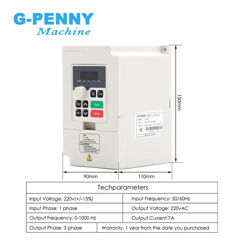 Gpenny 1.5kw ER16 D80mm Spindl - Spindle Motor ulasan dan harga