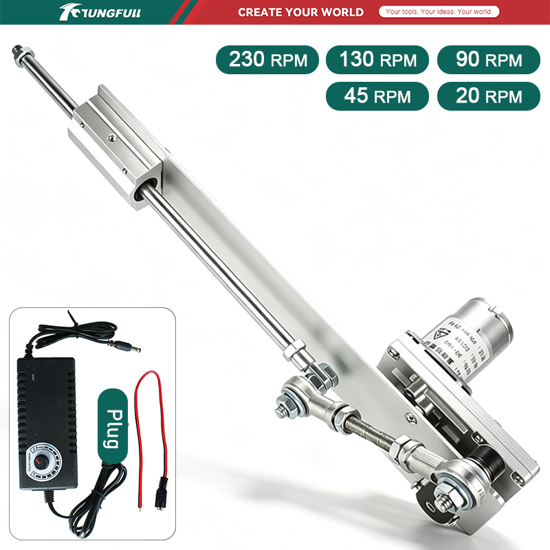 Aktuator Linier Teleskopik DC  - Linear Rail ulasan dan harga