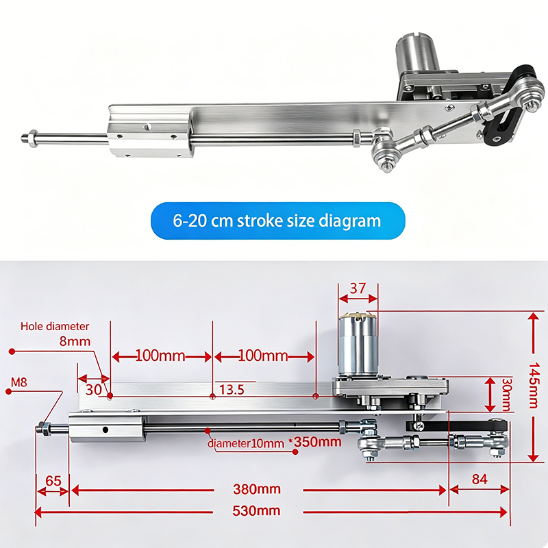 Aktuator Linier Teleskopik DC  - Linear Rail ulasan dan harga