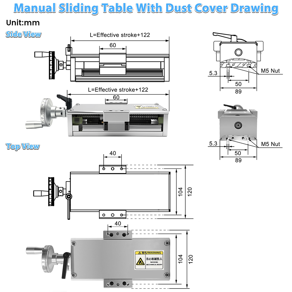 Rel Panduan Linear Modul Tertu - Nema23 Stepper ulasan dan harga