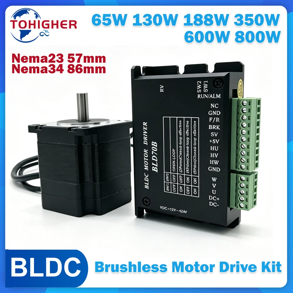 DC24V/48V AC220V Nema23 Nema34 - Nema23 Stepper ulasan dan harga