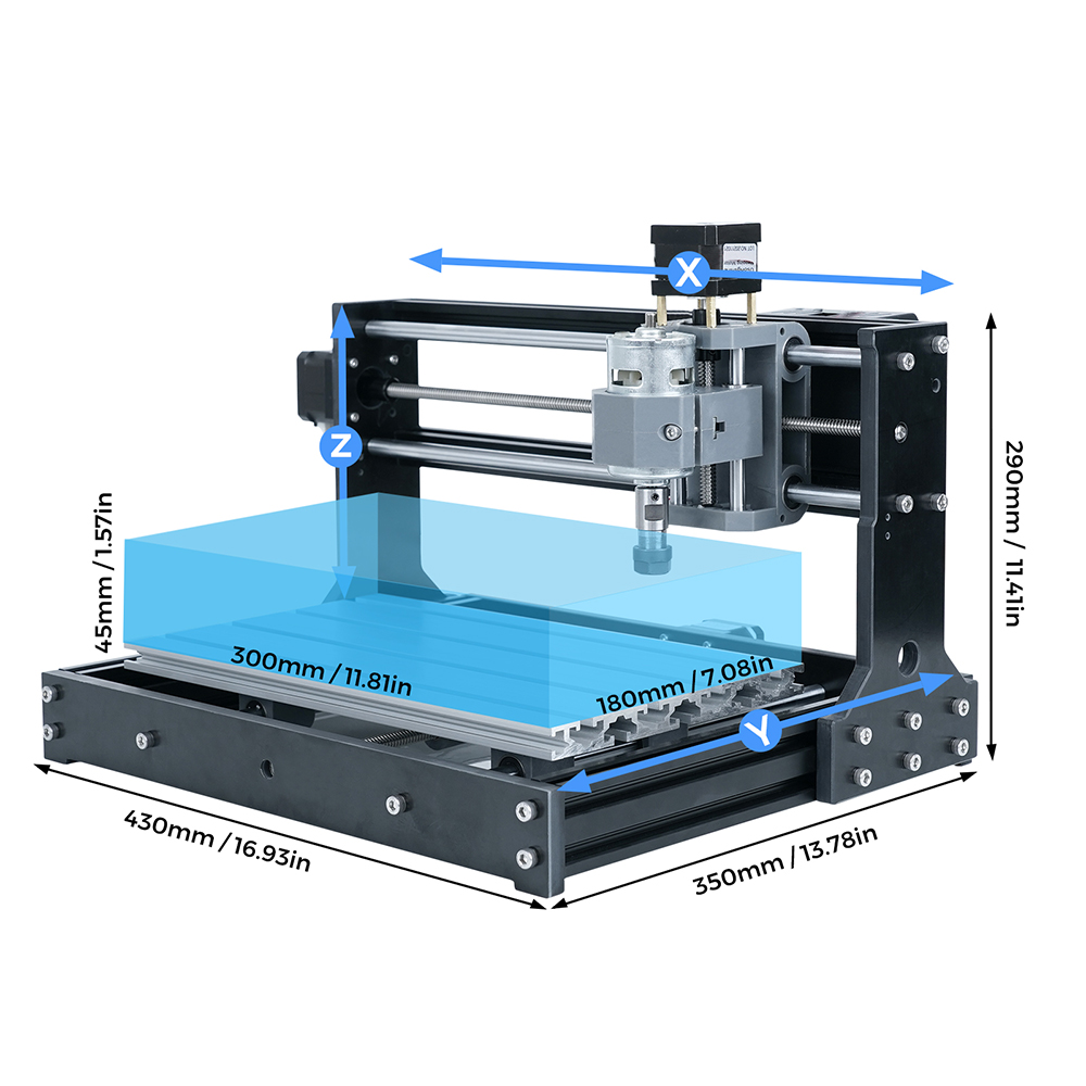 Mesin Router CNC Mini Akrilik  - 3018 Aluminium Cnc ulasan dan harga