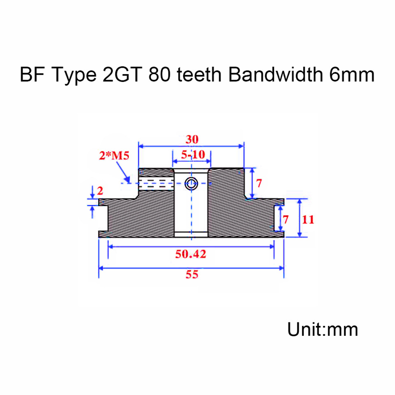 KUFAN 4:1 2GT Timing Belt Pull - Gt2 Pulley ulasan dan harga