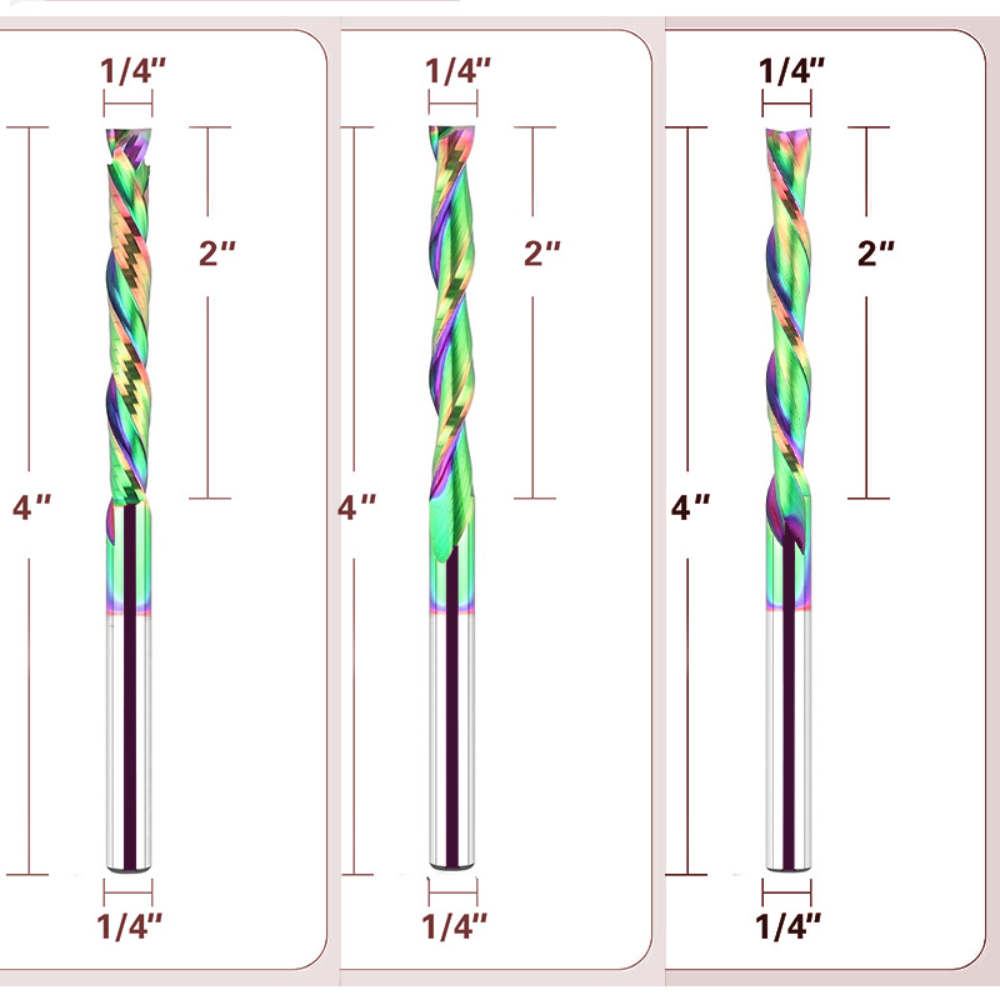 Mata Router Spiral dengan Lapi - End Mill ulasan dan harga