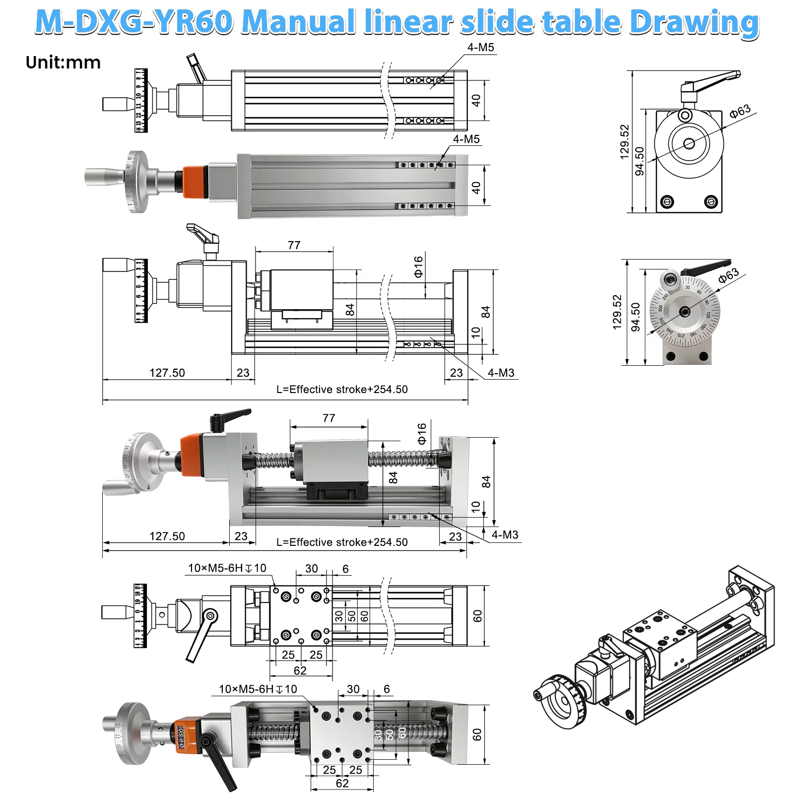 Meja Geser Linear Manual Beban - Linear Rail ulasan dan harga