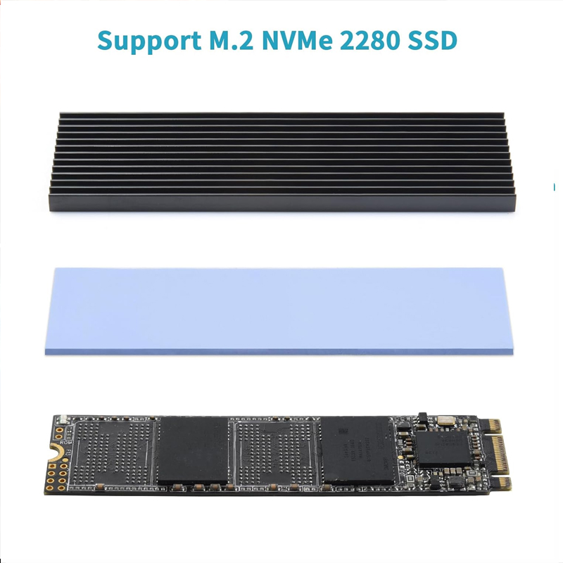 PCIe NVMe M.2 2280 SSD heatsin - Aluminium Extrusion ulasan dan harga