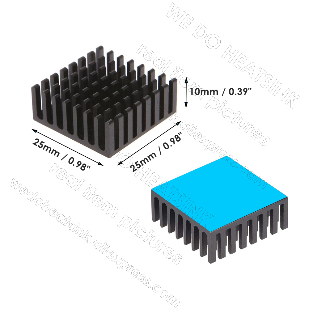Kami Heatsink 12 Pcs 25X25X10  - Aluminium Extrusion ulasan dan harga