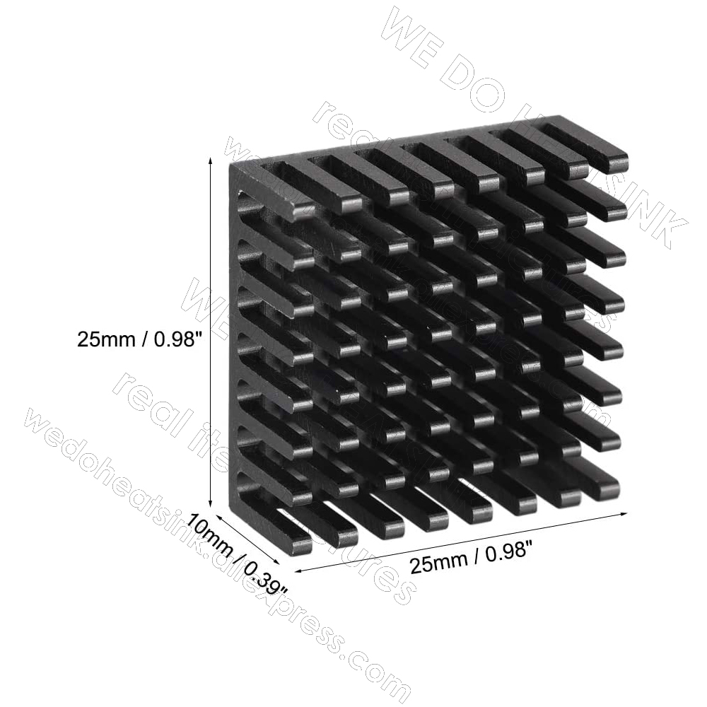 Kami Heatsink 12 Pcs 25X25X10  - Aluminium Extrusion ulasan dan harga