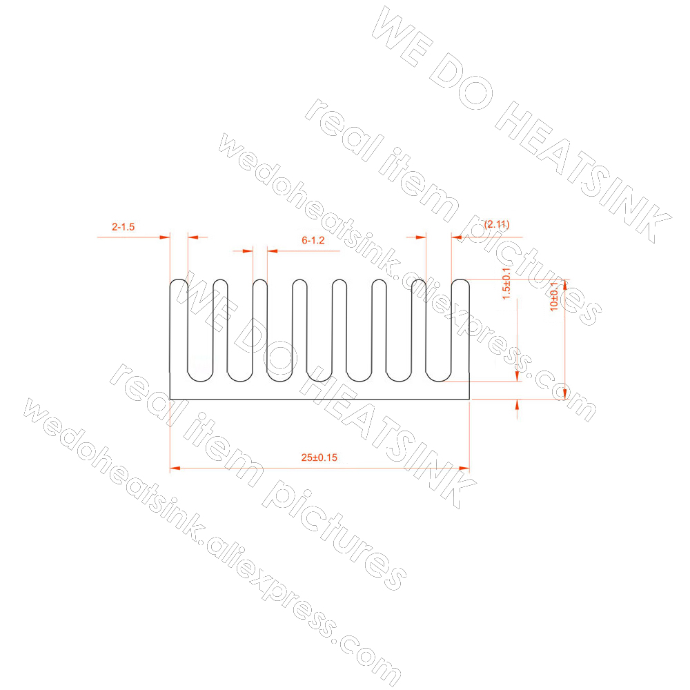 Kami Heatsink 12 Pcs 25X25X10  - Aluminium Extrusion ulasan dan harga